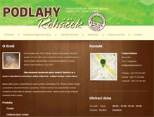 Tablet Screenshot of podlahyrehacek.cz
